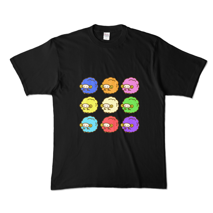 カラーTシャツ - XL - ブラック (濃色)