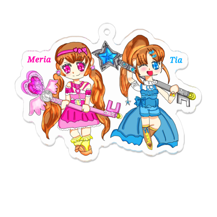 アクリルキーホルダー - 70 x 70 (mm)