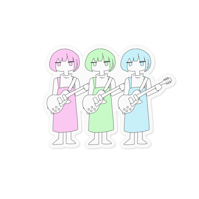 ステッカー - 100 x 100 (mm)