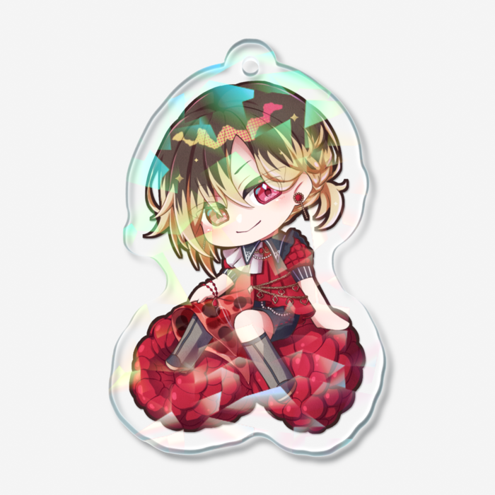 ホログラムアクリルキーホルダー - 50 × 50mm