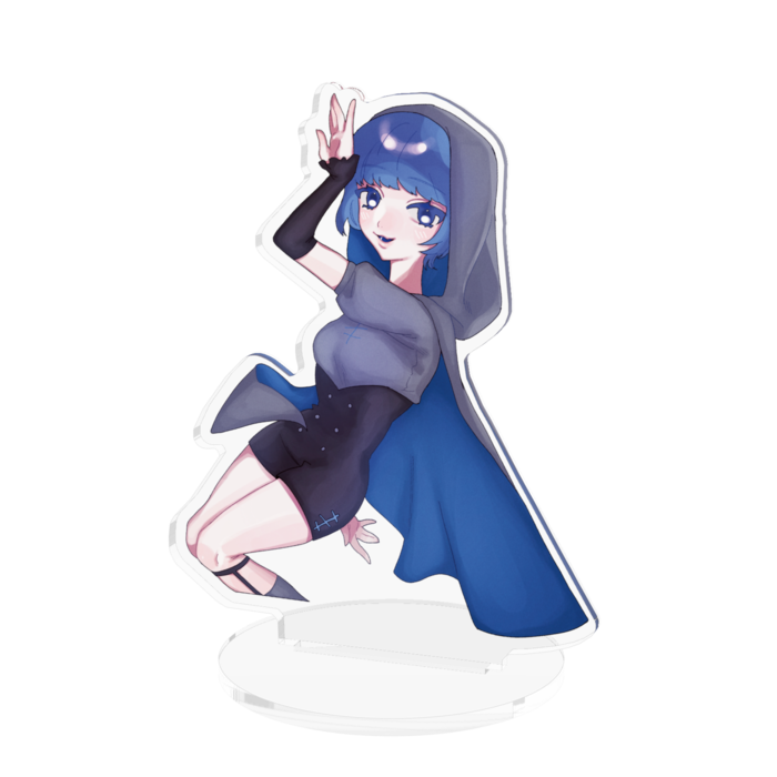 青千夏アクリルフィギュア - 100 × 100 (mm)