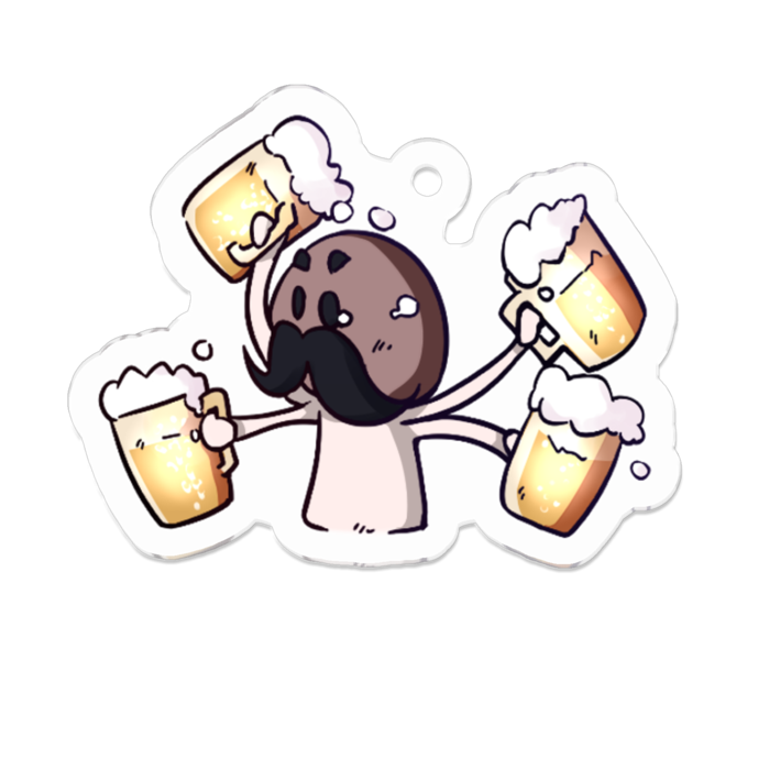 アクリルキーホルダー - 50 x 50 (mm)