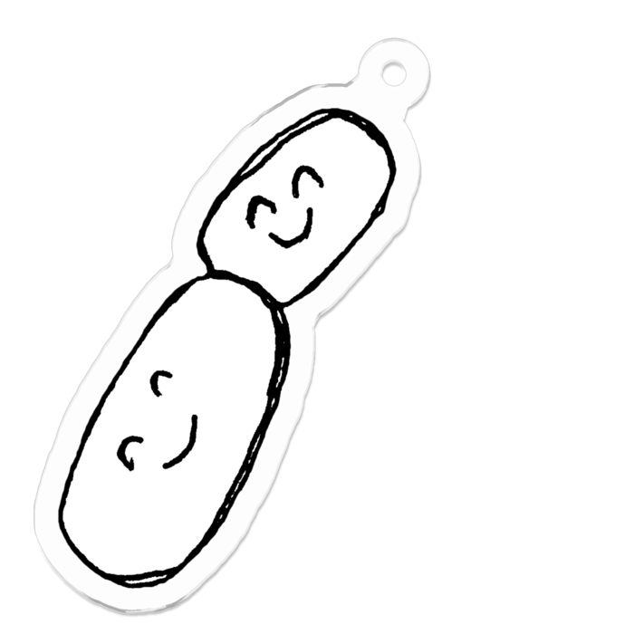 アクリルキーホルダー（コーティング） - 50 x 50 (mm)