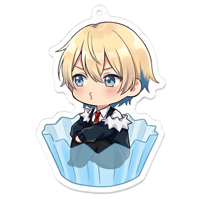 拗ね顔カップあり70 x 70