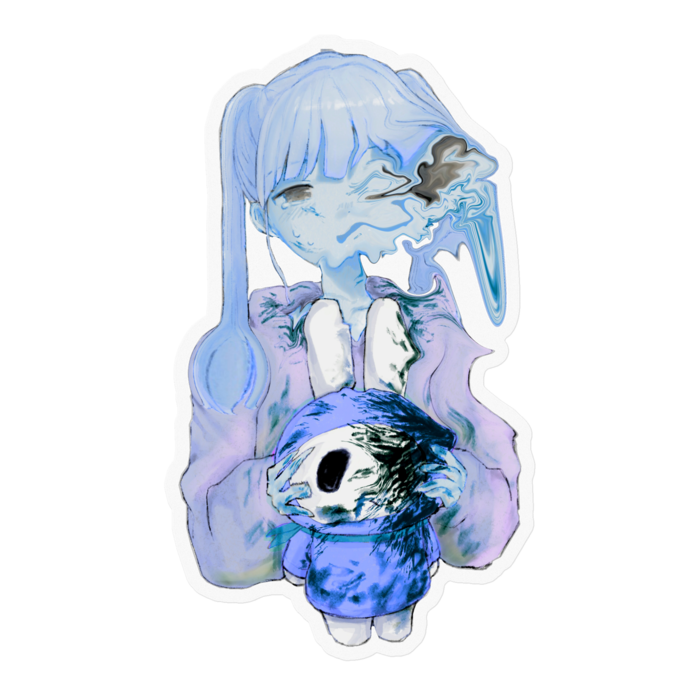 ステッカー ２- 100 x 100 (mm)