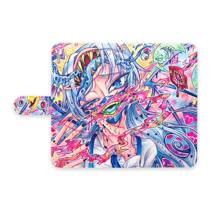 手帳型Androidケース - L - ストラップ穴 あり