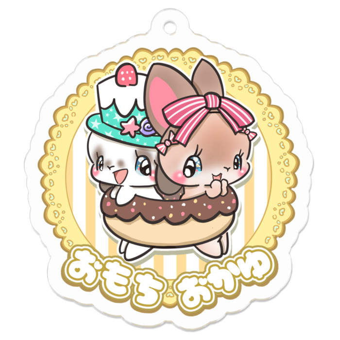 アクリルキーホルダー（コーティング） - 50 x 50 (mm)