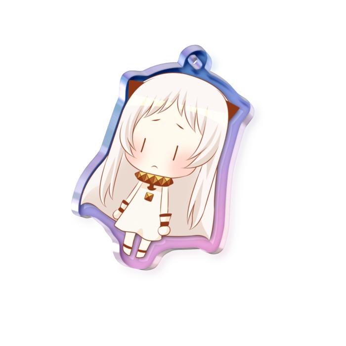 オーロラアクリルキーホルダー - 50 × 50mm