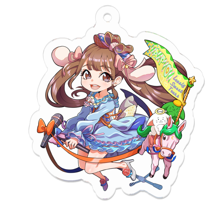 アクリルキーホルダー - 50 x 50 (mm)