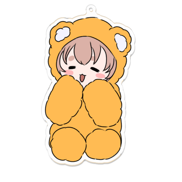 もこもけアクキー（100 x 100 (mm)