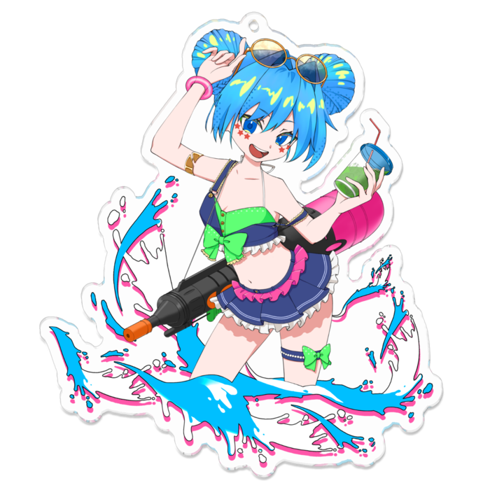アクリルキーホルダー - 100 x 100 (mm)