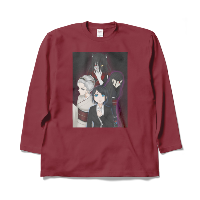 ロングスリーブTシャツ - XL - バーガンディ