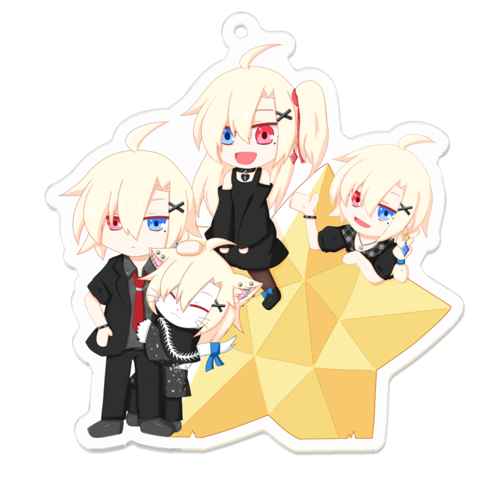 アクリルキーホルダー - 70 x 70 (mm)