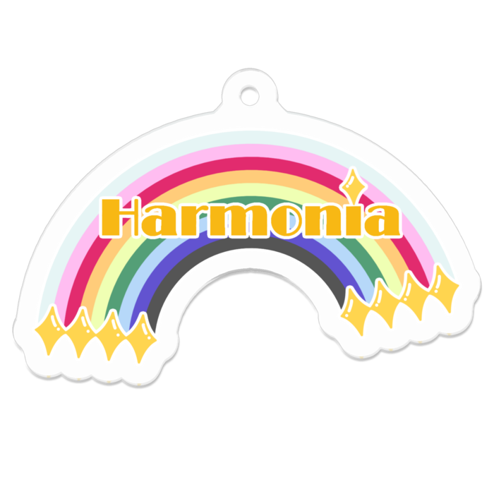 アクリルキーホルダー(コーティング) - 50 x 50 (mm)