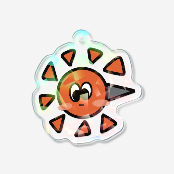 ホログラムアクリルキーホルダー - 50 × 50mm