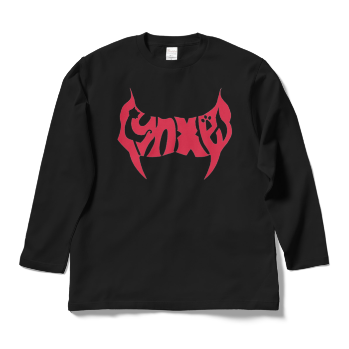 - L - ブラック（赤文字）