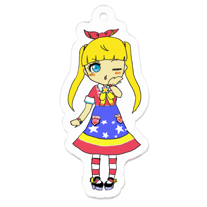 アクリルキーホルダー - 50 x 50 (mm)