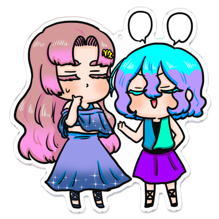 アクリルキーホルダー - 100 x 100 (mm)