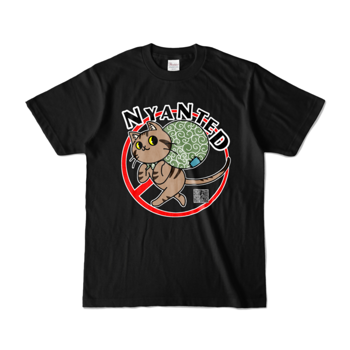 泥棒猫手配 Tシャツ - S - ブラック