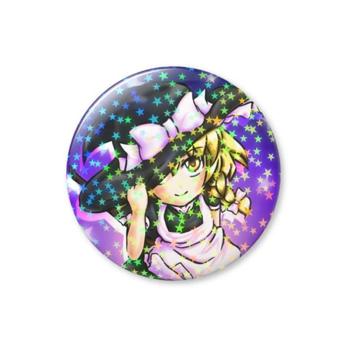 魔理沙ホログラム缶バッジ - 56mm