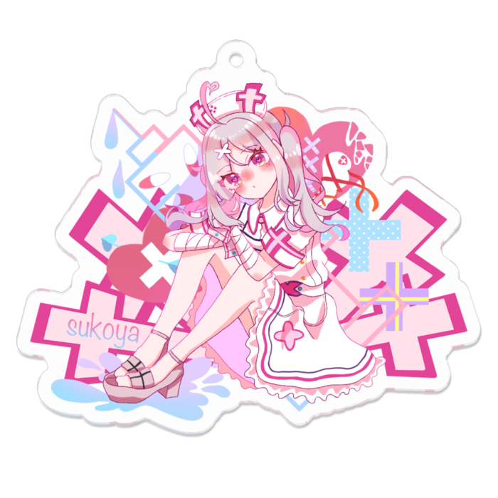 アクリルキーホルダー - 70 x 70 (mm)