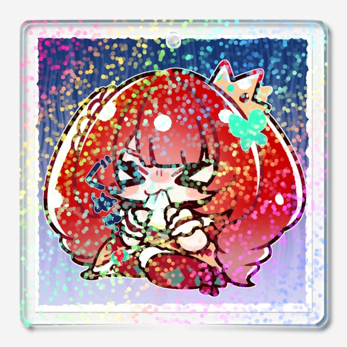 むしゃだむホログラムアクリルキーホルダー ｢ぐぬぬ｣