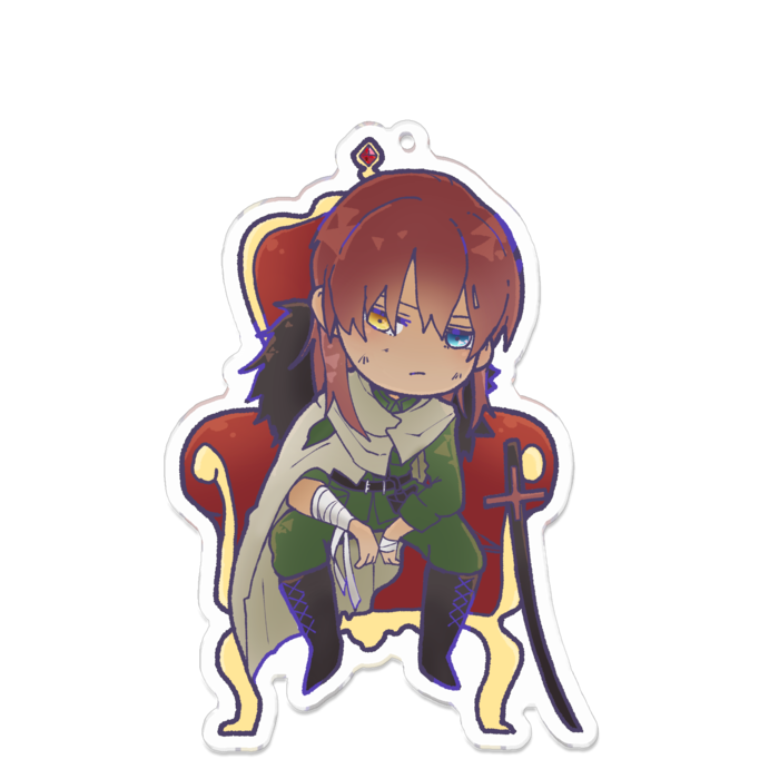 アクリルキーホルダー（コーティング） - 100 x 100 (mm)