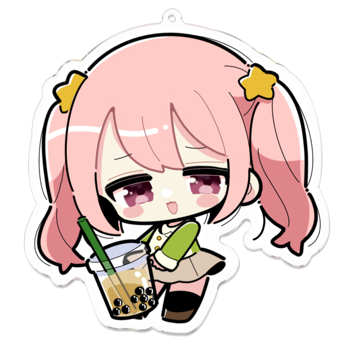 アクリルキーホルダー（コーティング） - 100 x 100 (mm)