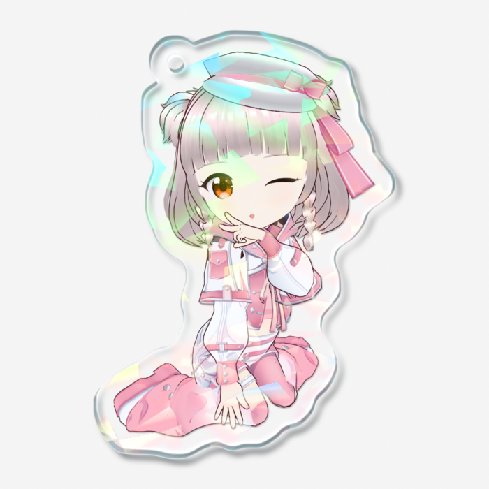 ホログラムアクリルキーホルダー - 50 × 50mm