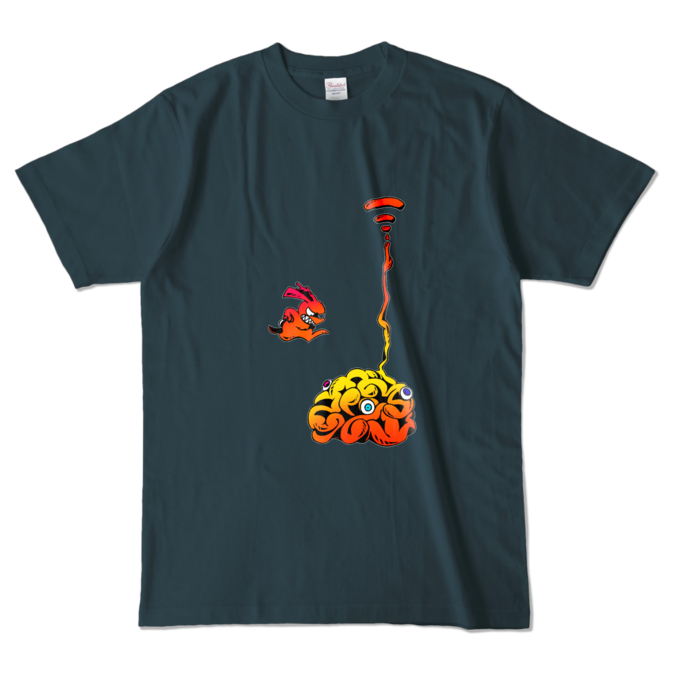 カラーTシャツ - L - デニム (濃色)(2)