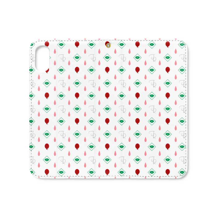 手帳型iPhoneケース(ベルトなし) - iPhone XS / X - ストラップ穴 あり