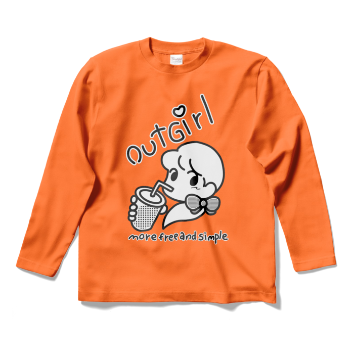ロングスリーブTシャツ - S - オレンジ