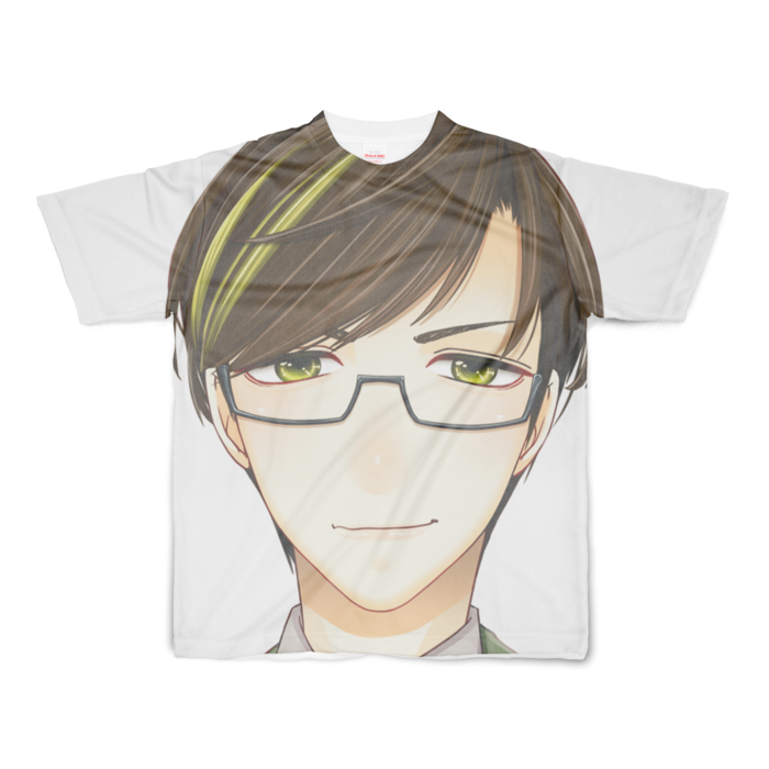 フルグラフィックTシャツ まぁまぁ顔面サイズ - S - 両面印刷