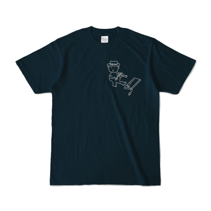 Tシャツ - S - ネイビー (濃色)-キャラ小