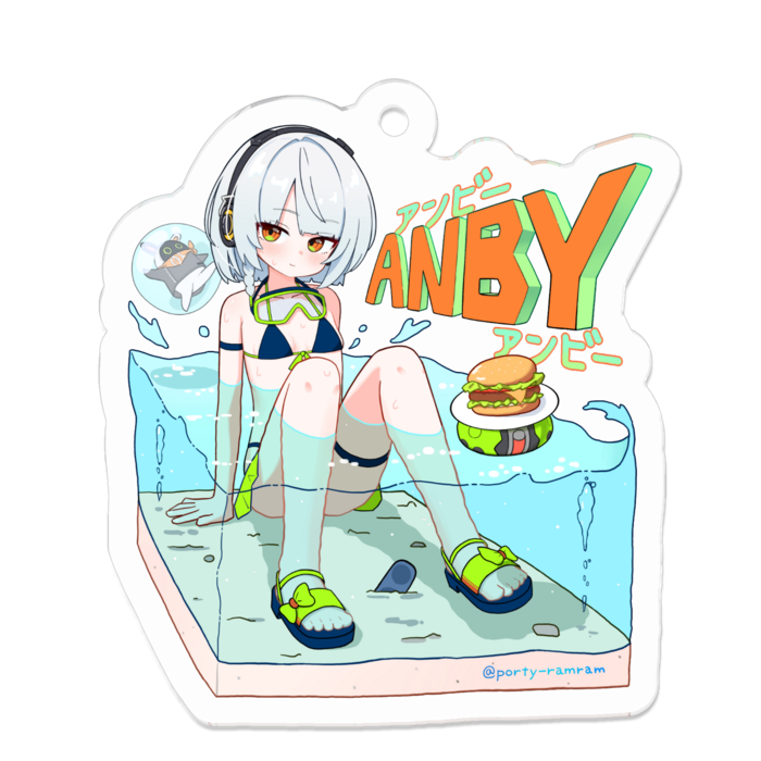 アクリルキーホルダー - 50 x 50 (mm)