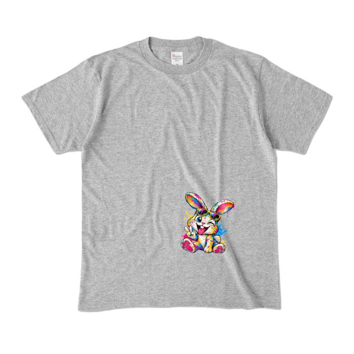 カラーTシャツ - M - 杢グレー （濃色）