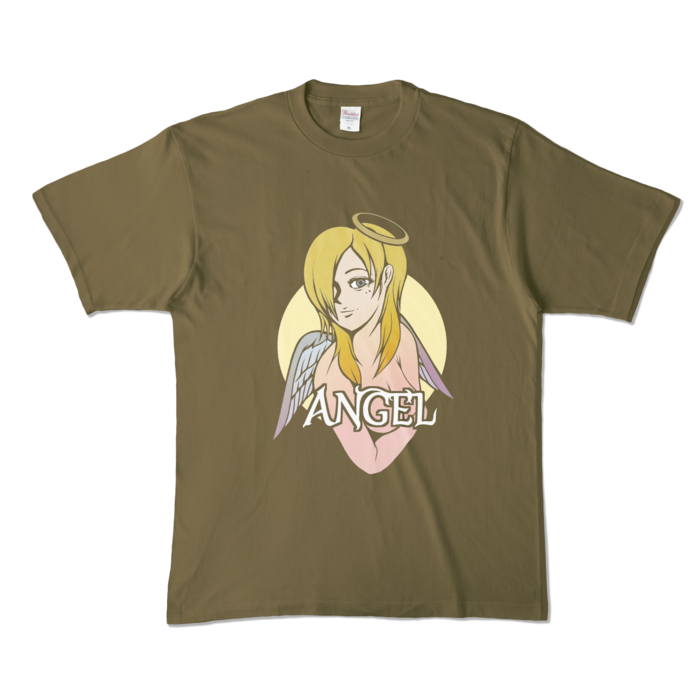 カラーTシャツ - XL - オリーブ (濃色)