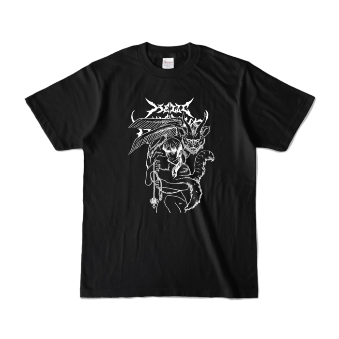 GothMag003カラーTシャツ - S - ブラック (濃色)
