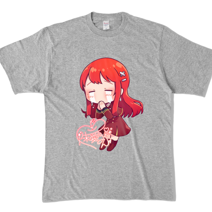 カラーTシャツ - XL - 杢グレー (濃色)