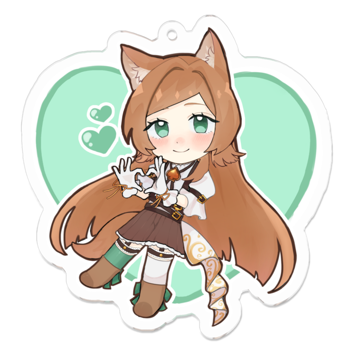 アクリルキーホルダー - 70 x 70 (mm)