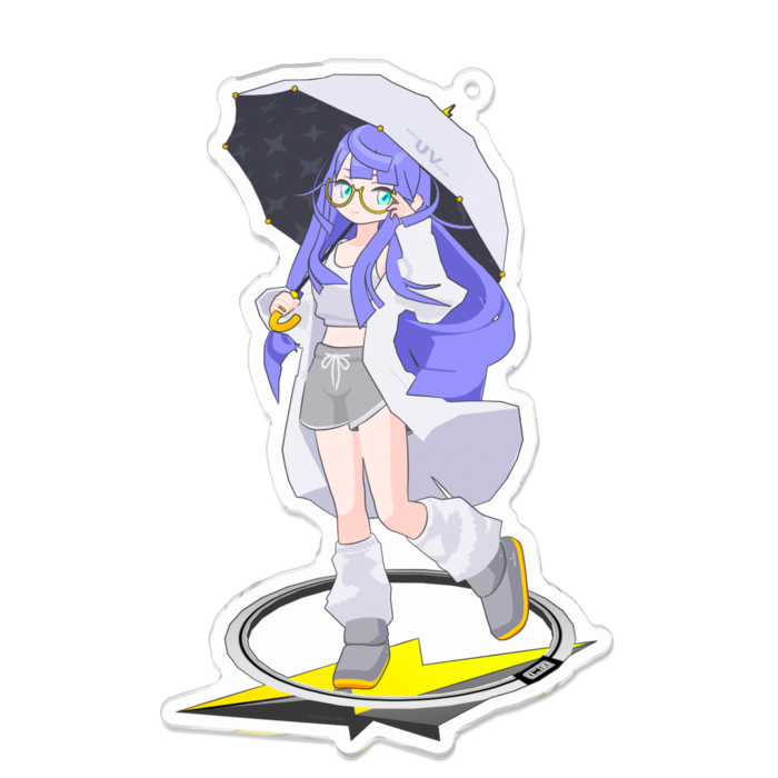 アクリルキーホルダー（コーティング） - 100 x 100 (mm)