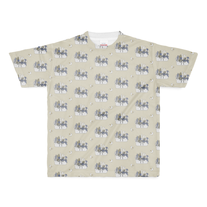 フルグラフィックTシャツB　ベージュ　M