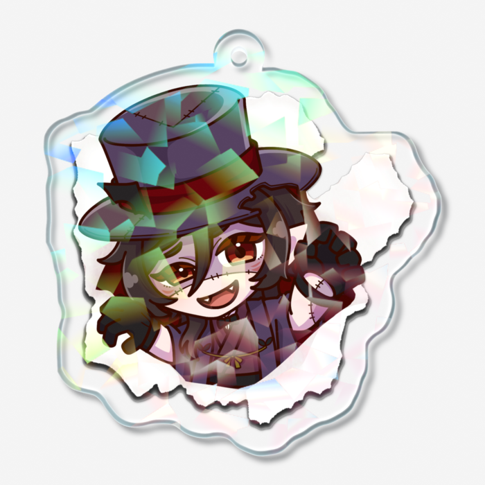 ホログラムアクリルキーホルダー - 50 × 50mm
