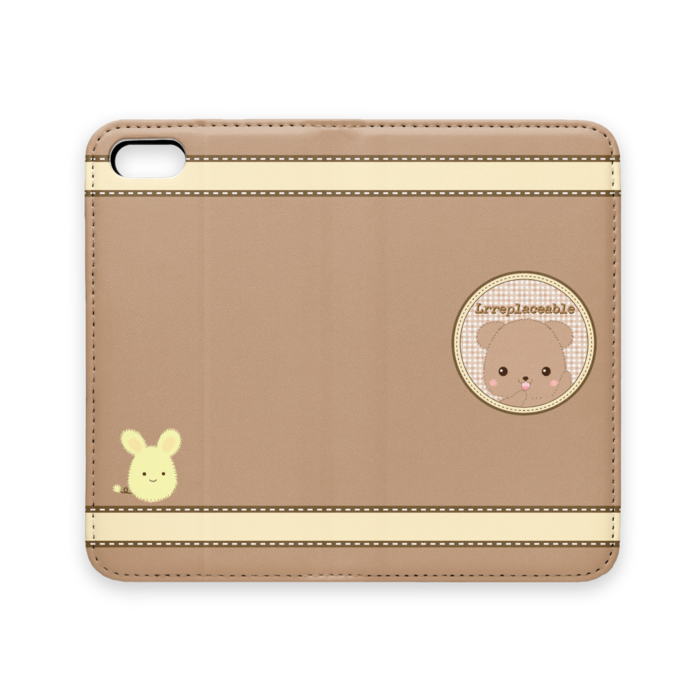 手帳型iPhoneケース(ベルトなし) - iPhone 5 / 5s / SE - ストラップ穴 なし