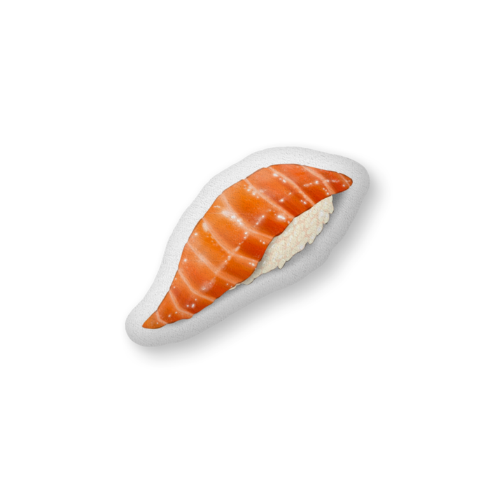 鮭クッション - 中(H36×W56cm) - 片面