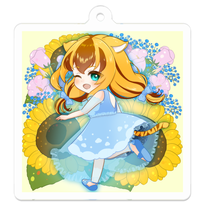 アクリルキーホルダー - 50 x 50 (mm)