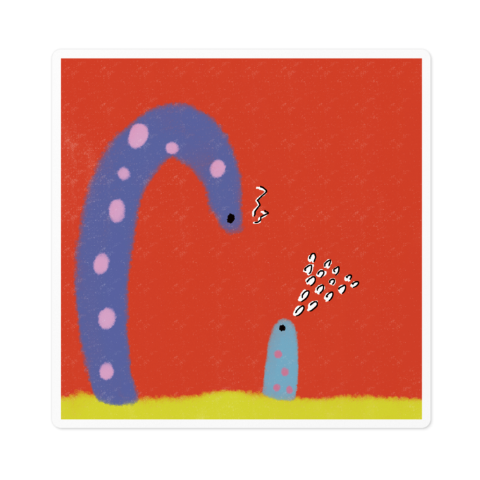 ステッカー - 100 x 100 (mm)