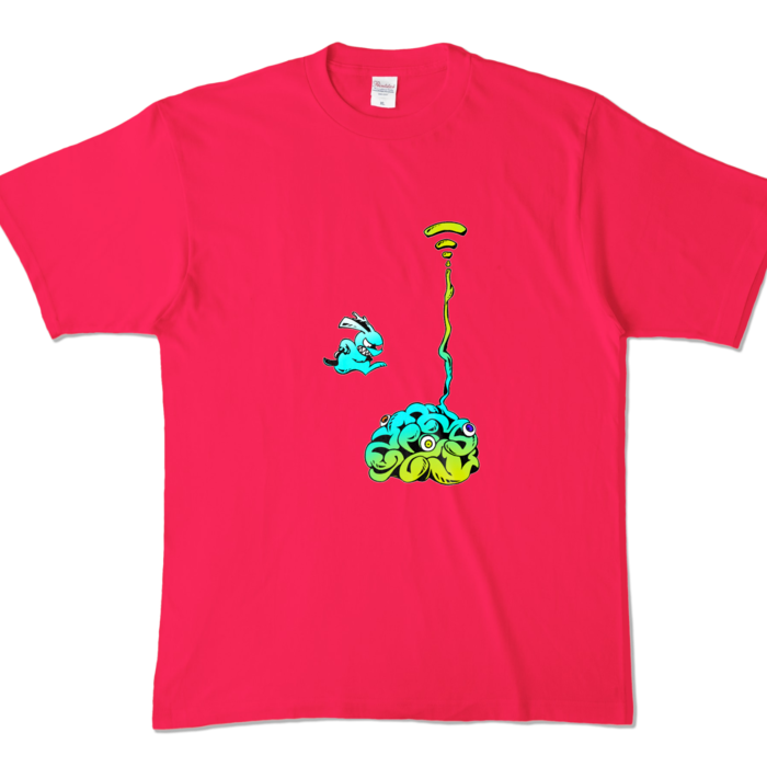 カラーTシャツ - XL - ホットピンク (濃色)(5)