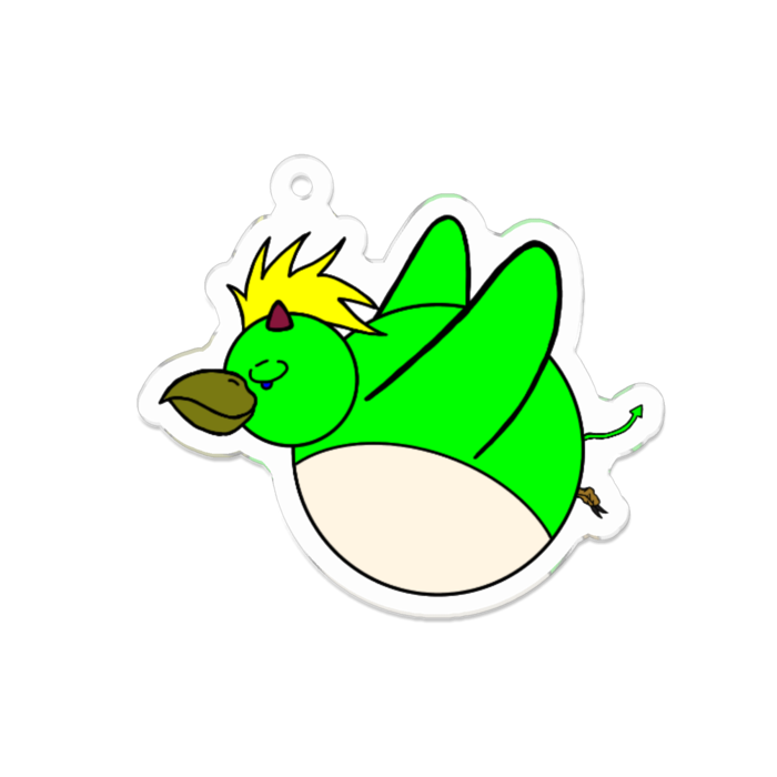 アクリルキーホルダー（コーティング） - 70 x 70 (mm)