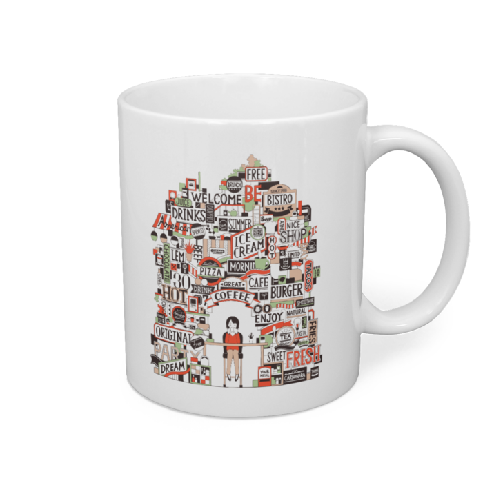 マグカップ - 直径 8 cm / 高さ 9.5 cm